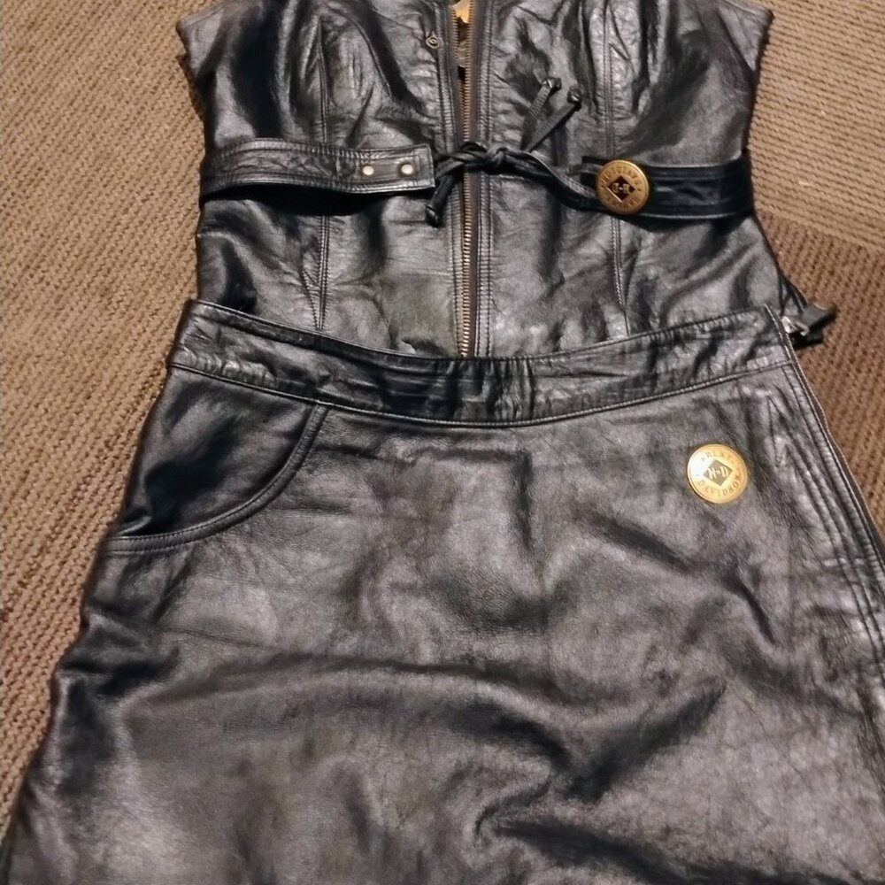 Harley Davidson skort and vest